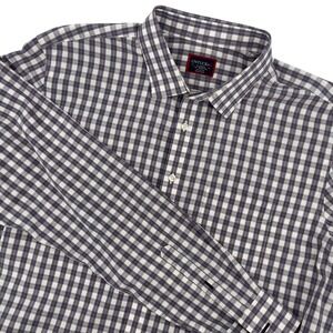 UNTUCKit Mens X-Large Tall Wrinkle Free Button Down‎ Checkered Shirt